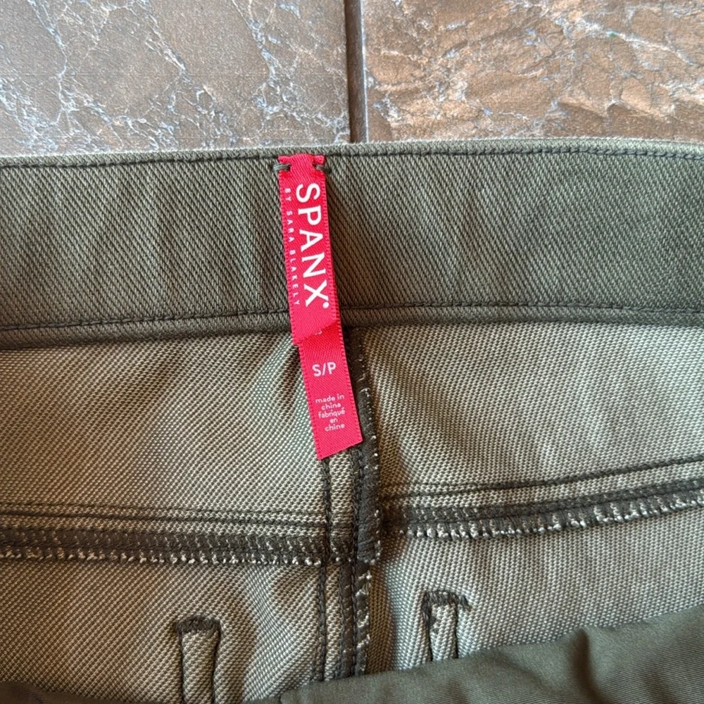 Spanx Olive Green Jeanish Ankle Jegging Size Small - Picture 5 of 15